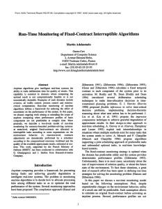 Run-Time Monitoring of  Fixed-Contract Interruptible  Algorithms
