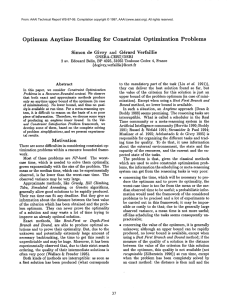 Optimum  Anytime Bounding for  Constraint Optimization