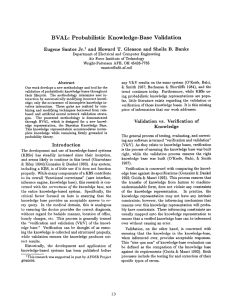 BVAL: Probabilistic Knowledge-Base  Validation