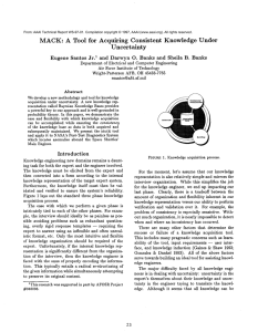 MACK: A  Tool  for  Acquiring Consistent Knowledge  Under Uncertainty