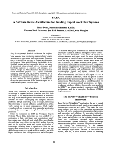 SARA A Software  Reuse Architecture  for  Building ... Systems