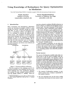 Using  Knowledge in  Mediators