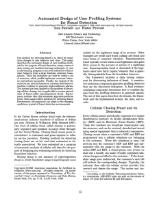 Systems Automated Design  of  User  Profiling