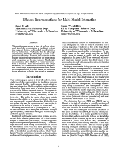 Efficient Representations for  Multi-Modal  Interaction