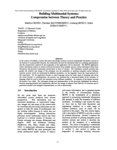 Building  Multimodal Systems: Compromise between  Theory and Practice