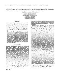 Relevance-based Sequential Evidence  Processing in  Bayesian  Networks