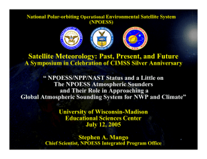 Satellite Meteorology: Past, Present, and Future