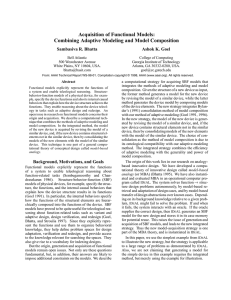 Acquisition of Functional Models: Combining Adaptive Modeling and Model Composition