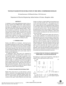 WAVELET BASED PITCH EXTRACTION IN THE MPEG COMPRESSED DOMAIN