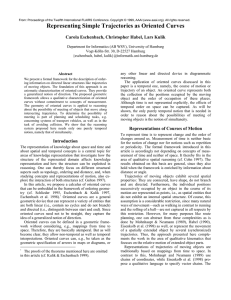 Representing Simple Trajectories as Oriented Curves