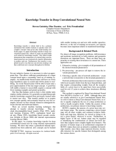 Knowledge Transfer in Deep Convolutional Neural Nets