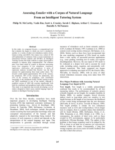 Assessing From an Intelligent Tutoring System Entailer