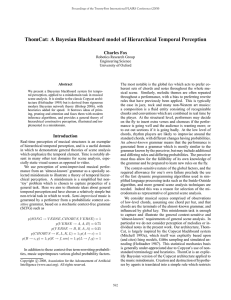ThomCat: A Bayesian Blackboard model of Hierarchical Temporal Perception Charles Fox