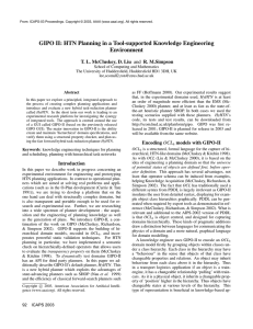 GIPO II: HTN Planning in a Tool-supported Knowledge Engineering Environment