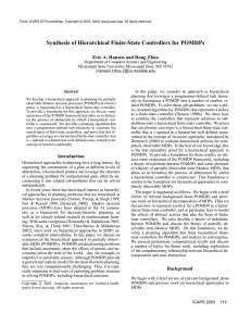 Synthesis of Hierarchical Finite-State Controllers for POMDPs