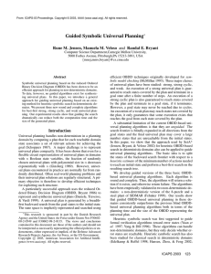 Guided Symbolic Universal Planning Rune M. Jensen, Manuela M. Veloso