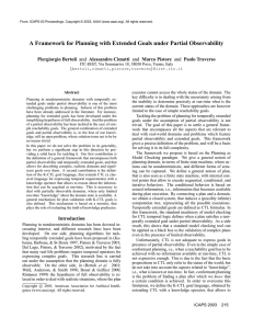 A Framework for Planning with Extended Goals under Partial Observability
