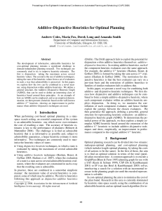 Additive–Disjunctive Heuristics for Optimal Planning