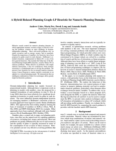 A Hybrid Relaxed Planning Graph–LP Heuristic for Numeric Planning Domains