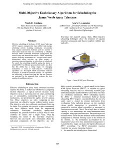 Multi-Objective Evolutionary Algorithms for Scheduling the James Webb Space Telescope