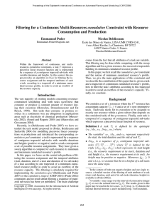 Filtering for a Continuous Multi-Resources cumulative Constraint with Resource