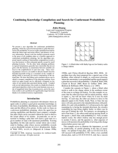 Combining Knowledge Compilation and Search for Conformant Probabilistic Planning Jinbo Huang
