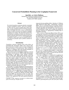 Concurrent Probabilistic Planning in the Graphplan Framework