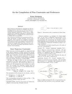 On the Compilation of Plan Constraints and Preferences Stefan Edelkamp