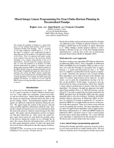 Mixed Integer Linear Programming For Exact Finite-Horizon Planning In Decentralized Pomdps