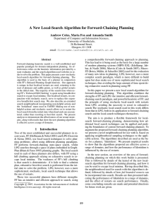A New Local-Search Algorithm for Forward-Chaining Planning