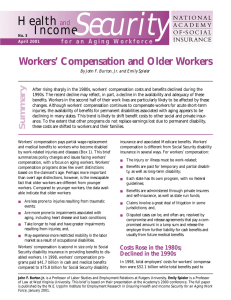 Security Health Income Workers’ Compensation and Older Workers