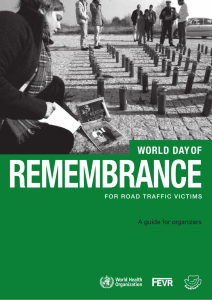 REMEMBRANCE WORLD DAY OF A guide for organizers