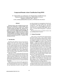 Compressed Domain Action Classification Using HMM - of