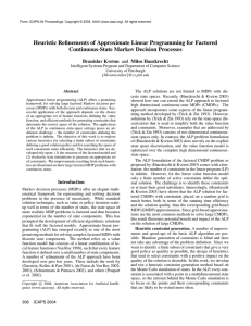 Heuristic Refinements of Approximate Linear Programming for Factored