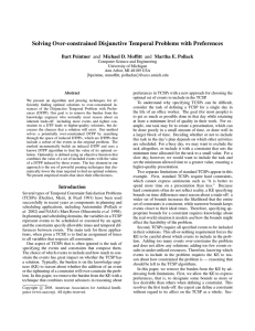 Solving Over-constrained Disjunctive Temporal Problems with Preferences