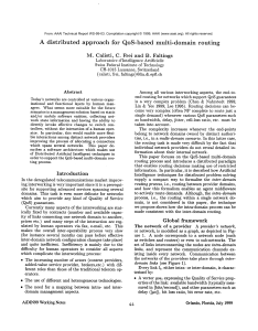 A  distributed approach  for  QoS-based  multi-domain routing