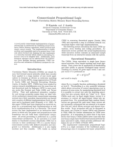 Connectionist  Propositional  Logic D and K ustrin
