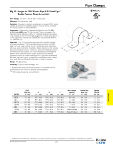 Pipe Clamps Double Fastener Strap (B-Line B3182)