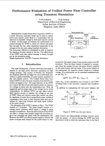 Power Flow  Controller Performance Evaluation of  Unified Transient Simulation