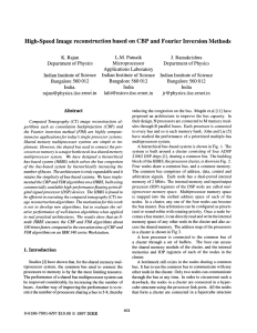 CBP High-speed Image reconstruction based on and Fourier Inversion Methods