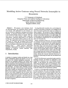 Boundaries Modelling Active  Contours using Neural Networks Isomorphic t o