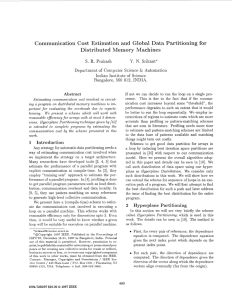 S. Communication Cost Estimation  and Global Data Partitioning for Distributed Memory Machines