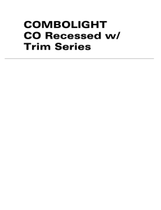 COMBOLIGHT CO Recessed w/ Trim Series