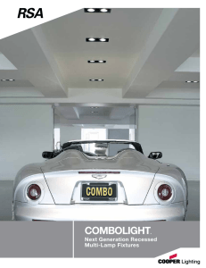 COMBOLIGHT Next Generation Recessed Multi-Lamp Fixtures Revised 081808