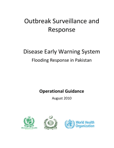   Outbreak Surveillance and  Response Disease Early Warning System 