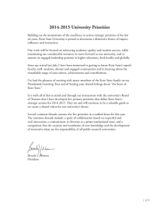 2014-2015 University Priorities