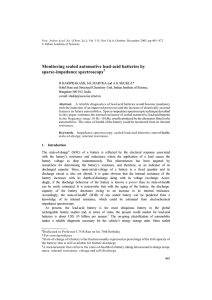 Monitoring sealed automotive lead-acid batteries by sparse-impedance spectroscopy