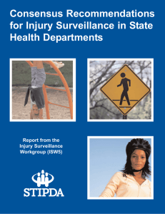 Consensus Recommendations for Injury Surveillance in State Health Departments Report from the