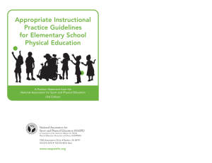 Appropriate Instructional Practice Guidelines for Elementary School Physical Education