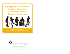 Appropriate Instructional Practice Guidelines for Middle School Physical Education